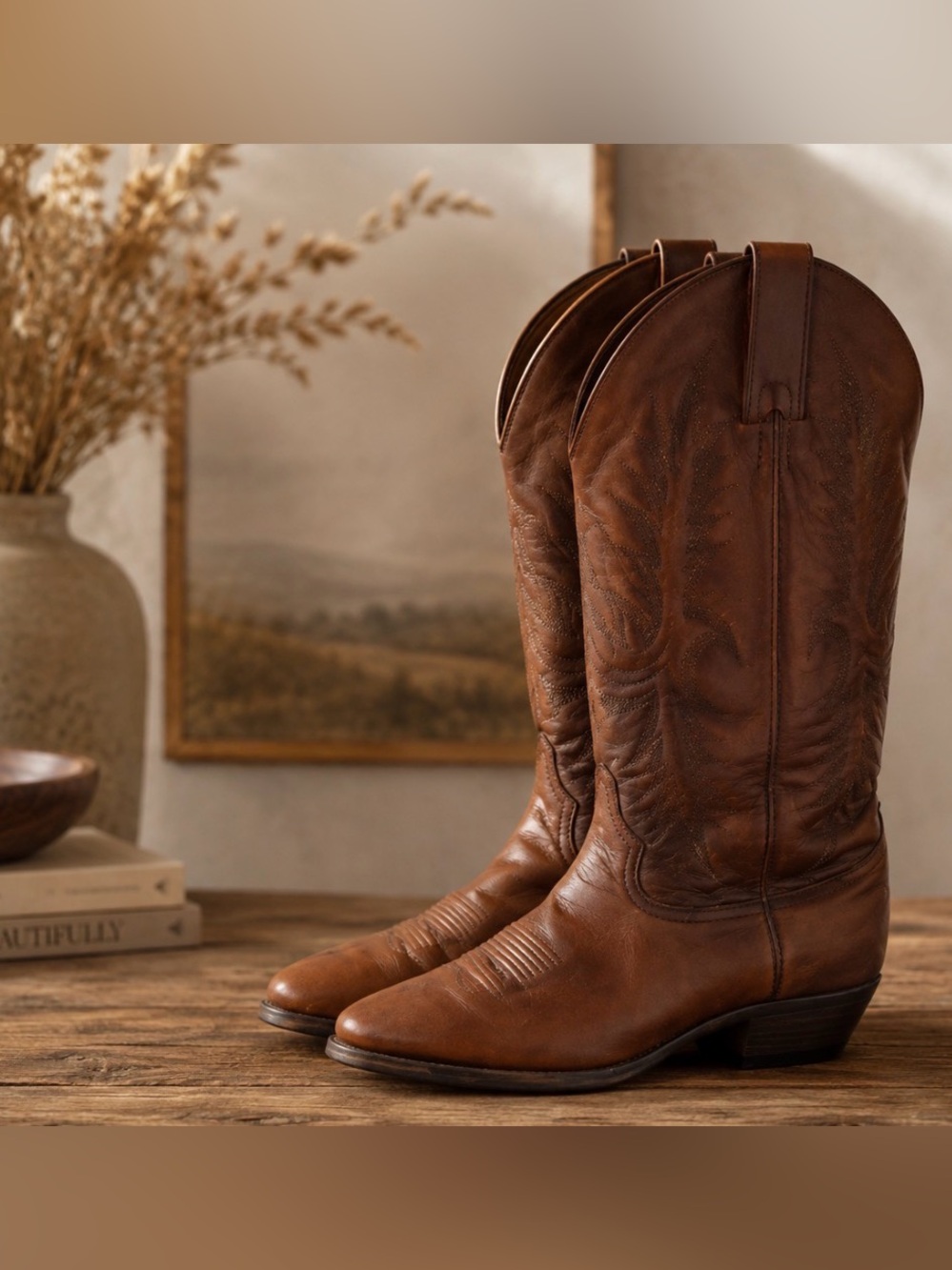 Tony Lama size 8.5 leather boots